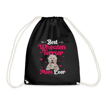 Terrier irlandais à enrobage doux - Sac de sport léger - noir - Devant