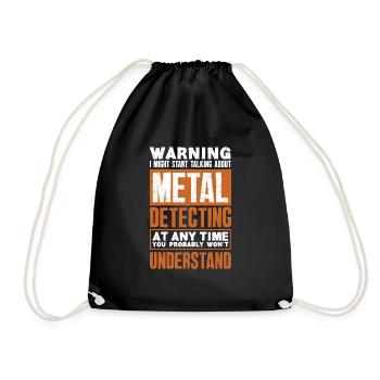 Détecteur de métaux à sondage amusant - Sac de sport léger - noir - Devant