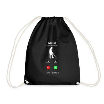 Détecteur de métaux à sondage amusant - Sac de sport léger - noir - Devant
