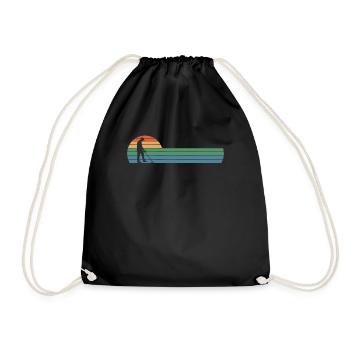 Funny Probing Metal Detector Detector - Drawstring Bag - black - Front