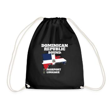 Dominican Republic Bound Country Travel Dominican - Turnbeutel - Schwarz - Vorne