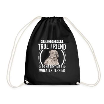 Terrier irlandais à enrobage doux - Sac de sport léger - noir - Devant