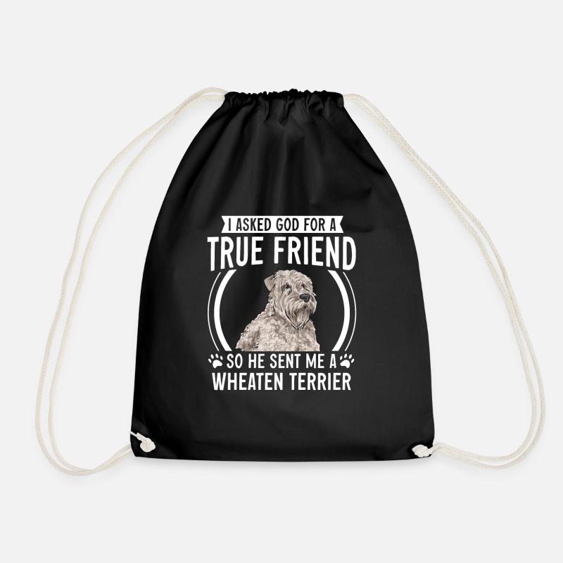 Irish Soft Coated Wheaten Terrier - Turnbeutel - Schwarz