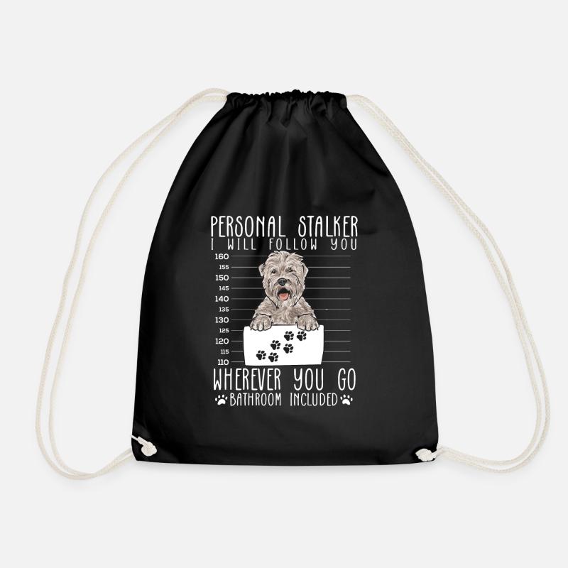 Irish Soft Coated Wheaten Terrier - Turnbeutel - Schwarz