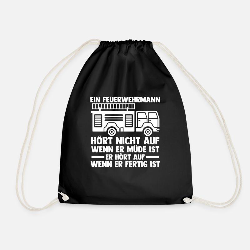 Feuerwehrmann Feuerwehr - Turnbeutel - Schwarz