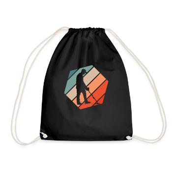Funny Probing Metal Detector Detector - Drawstring Bag - black - Front