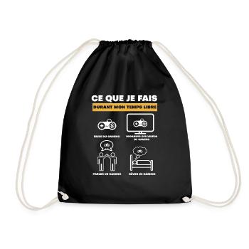 gaming durant temps libre - Sac de sport léger - noir - Devant