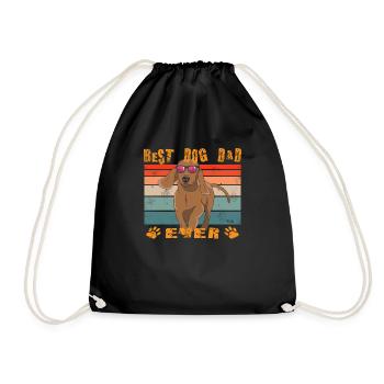 Teckel de race de chien pour les amoureux des chiens - Sac de sport léger - noir - Devant