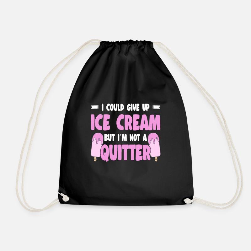 Je pourrais abandonner la crème glacée mais je ne suis pas un quittant - Sac de sport léger - noir