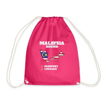Voyage à destination de la Malaisie Drapeau malaisien - Sac de sport léger - fuchsia - Devant