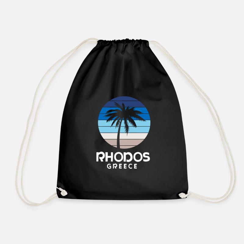 Rhodos - Turnbeutel - Schwarz