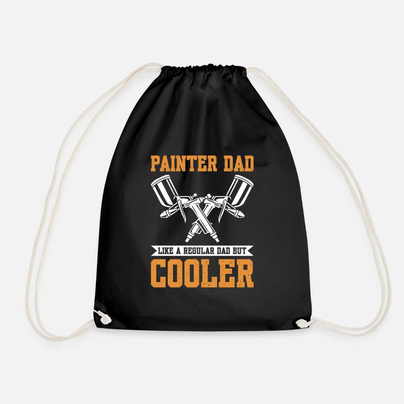 Painter Dad Like A Regular Dad But Cooler - Turnbeutel - Schwarz