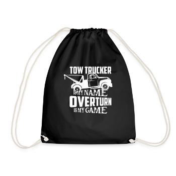 Tow trucker est mon nom renverser est mon jeu operato - Sac de sport léger - noir - Devant