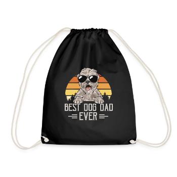 Terrier irlandais à enrobage doux - Sac de sport léger - noir - Devant