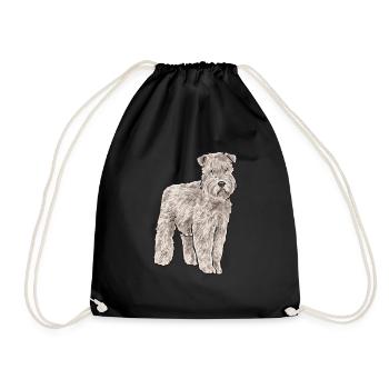 Irish Soft Coated Wheaten Terrier - Turnbeutel - Schwarz - Vorne