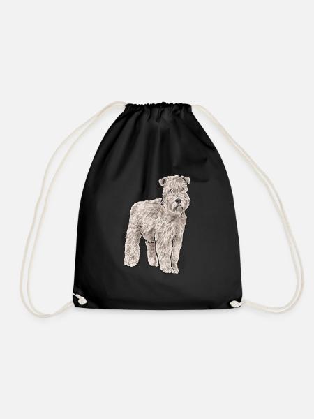 Irish Soft Coated Wheaten Terrier - Turnbeutel - Schwarz