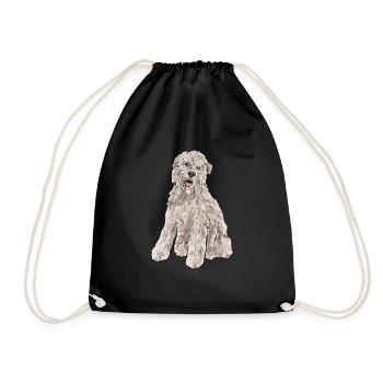 Irish Soft Coated Wheaten Terrier - Turnbeutel - Schwarz - Vorne