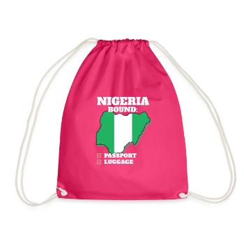 Nigéria Pays à destination Voyage Drapeau nigérian - Sac de sport léger - fuchsia - Devant