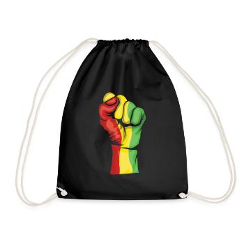 Strong Celebrate Juneteenth Black History - Drawstring Bag - black - Front