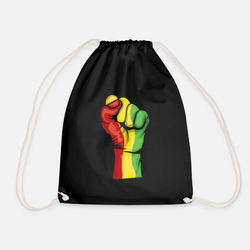 Strong Celebrate Juneteenth Black History - Drawstring Bag - black
