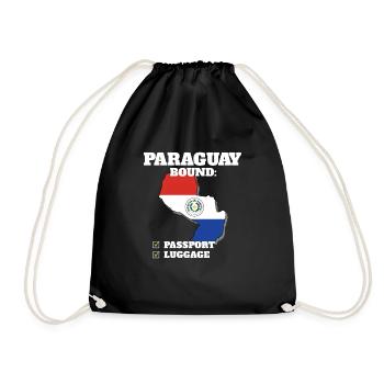 Paraguay Bound Country Travel Drapeau paraguayen - Sac de sport léger - noir - Devant