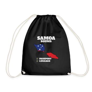 Samoa Bound Country Travel Samoan Flag Vacation - Sac de sport léger - noir - Devant