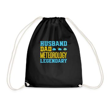 Meteorologist Meteorology Storm Chaser Gift - Drawstring Bag - black - Front