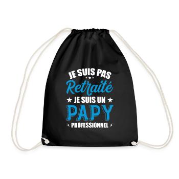Je Suis Pas Retraité, Je Suis Un Papy Pro ! - Sac de sport léger - noir - Devant