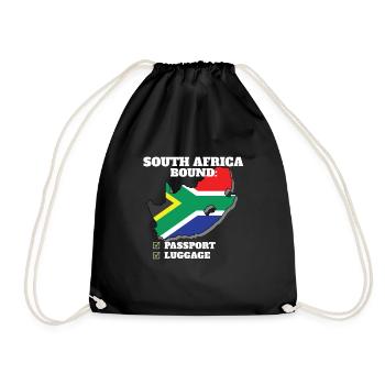 Afrique du Sud Bound Country Travel Afrique du Sud - Sac de sport léger - noir - Devant