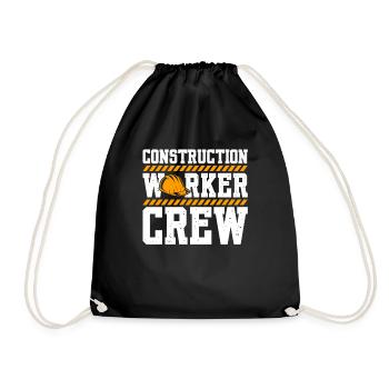 Construction Worker Crew - Drawstring Bag - black - Front