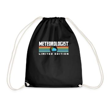 Meteorologist Meteorology Storm Chaser Gift - Drawstring Bag - black - Front