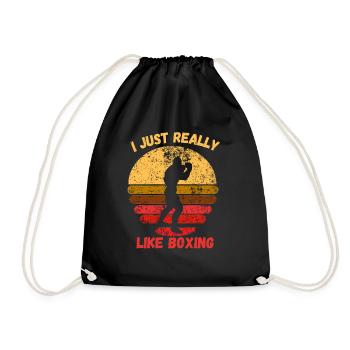 J’aime vraiment la boxe - Sac de sport léger - noir - Devant