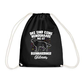 Das Sind Keine Hunde Haare Das Ist Bernhardiner Gl - Turnbeutel - Schwarz - Vorne