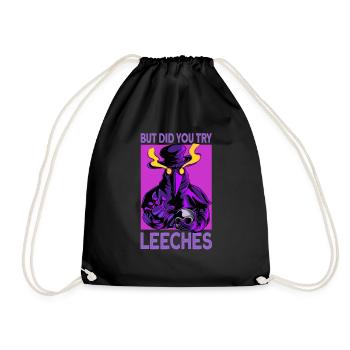 But Did You Try Leeches Plague Doctor Halloween - Turnbeutel - Schwarz - Vorne