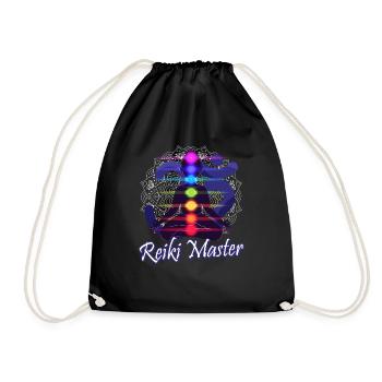 Maître Reiki Cadeau Japonais - Sac de sport léger - noir - Devant