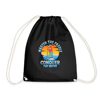 Maîtrisez la pagaie, partez à la conquête de l’eau. Stand Up Pad - Sac de sport léger - noir - Devant