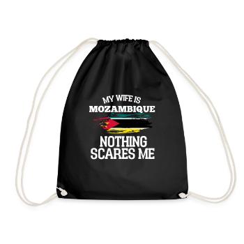 Mozambique - Drawstring Bag - black - Front