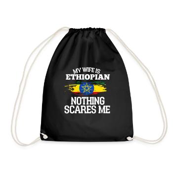 Ethiopie Épouse - Sac de sport léger - noir - Devant