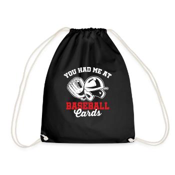 Collector Trader drôle Tu m’as eu à la carte de baseball - Sac de sport léger - noir - Devant