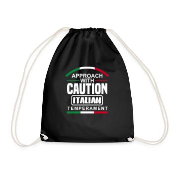 Drôle de cadeau Italie - Sac de sport léger - noir - Devant