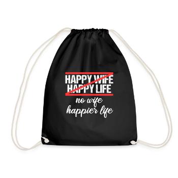 Divorced Separation Divorce Divorce - Drawstring Bag - black - Front