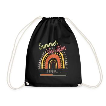 Schools Out Happy Last Class Summer Vacation - Drawstring Bag - black - Front