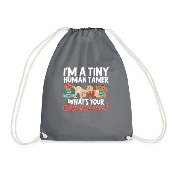 Childcare Teacher Educator - Drawstring Bag - grey - Front