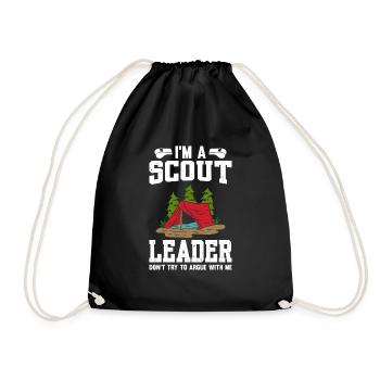 Je suis un chef scout N’essayez pas de discuter avec moi - Sac de sport léger - noir - Devant