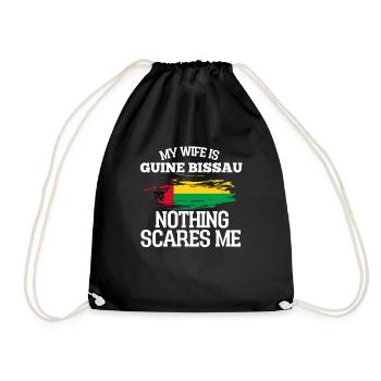 Guinea Bissau Wife - Drawstring Bag - black - Front