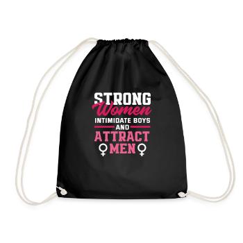 Feminismus Feministin - Turnbeutel - Schwarz - Vorne
