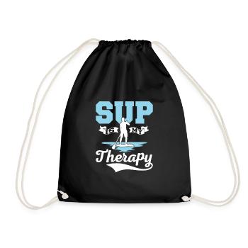 SUP Is My Therapy Stand Up Paddle Board - Turnbeutel - Schwarz - Vorne