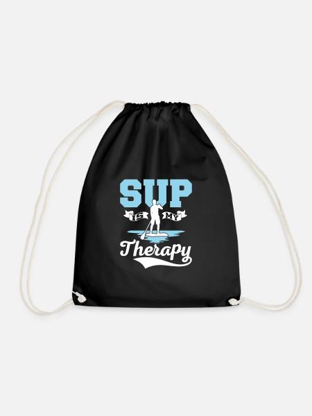 SUP Is My Therapy Stand Up Paddle Board - Turnbeutel - Schwarz