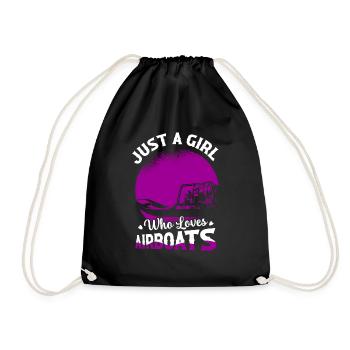 Juste une fille qui aime les hydroglisseurs Propelle d’hydroplane - Sac de sport léger - noir - Devant