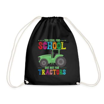 Drôle de tracteur Farmer Boys - Sac de sport léger - noir - Devant